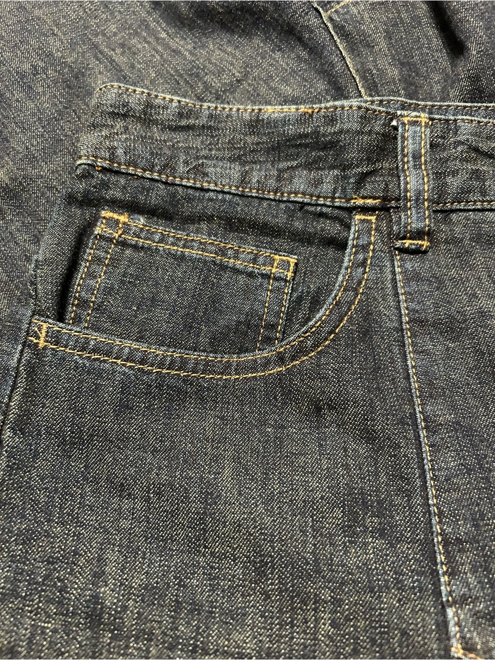 Ralph Lauren Dark Indigo A-Line Patchwork Denim Skirt - Picture 3 of 5